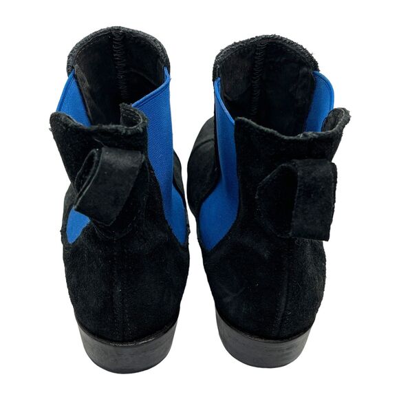 Free People X Jeffrey Campbell Boot Speir Size 6.5 37 New MSRP 198 Black Blue - Picture 2 of 16